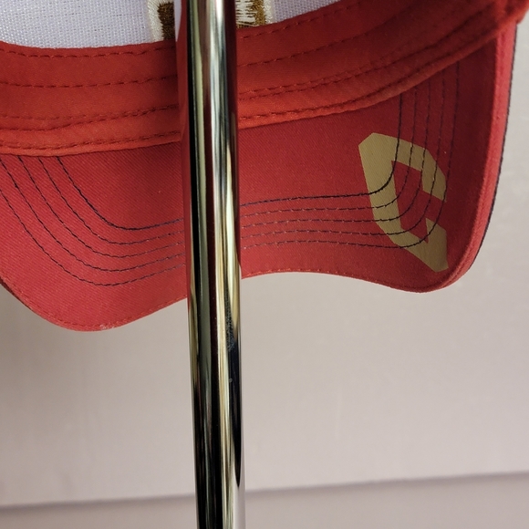 DONEGALBAY mens ball cap OS red , navy & gold - Picture 3 of 4